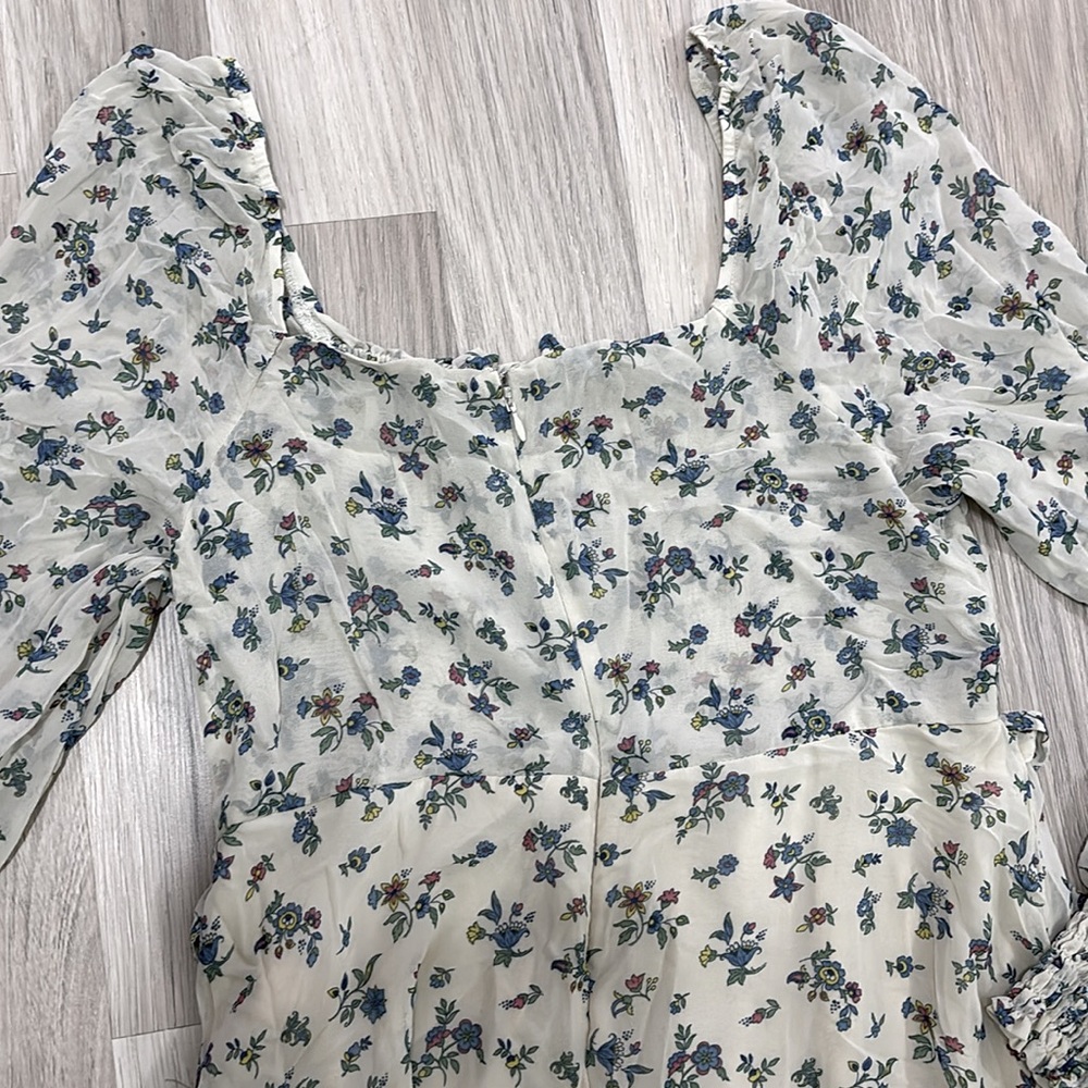 Sweet Baby Jamie By Jamie Mizrahi Floral Smocked Peasant Midi Dress Size XL - Picture 9 of 14